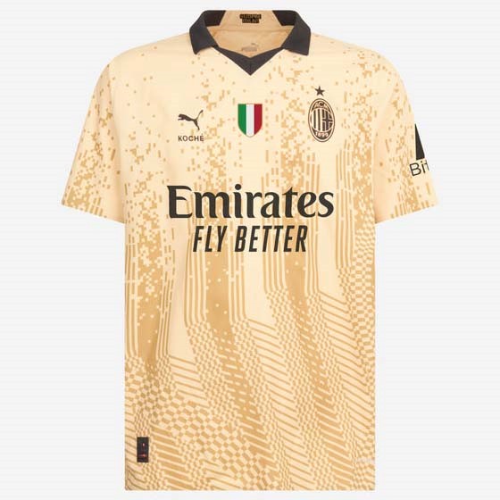 Tailandia Camiseta AC Milan 4th 2022 2023 Amarillo